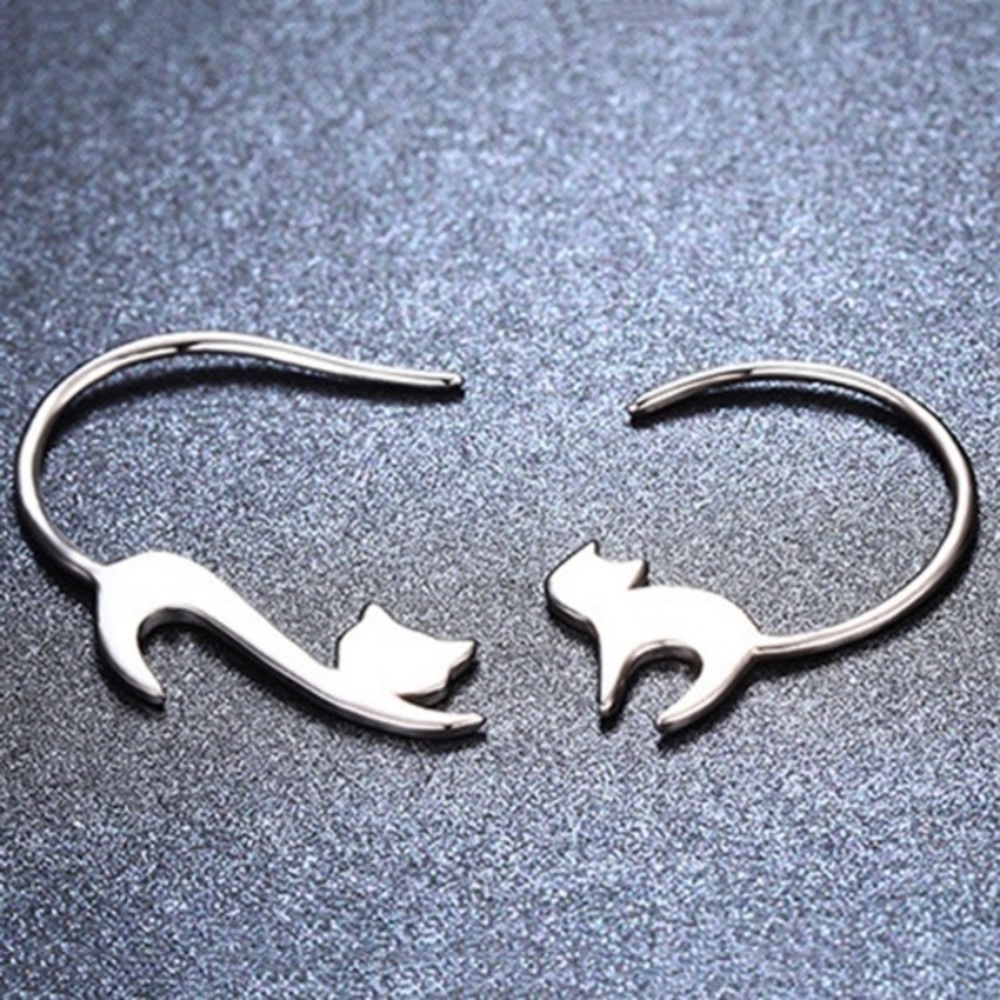 š Stretching Cats Earrings - Picture 4 of 4
